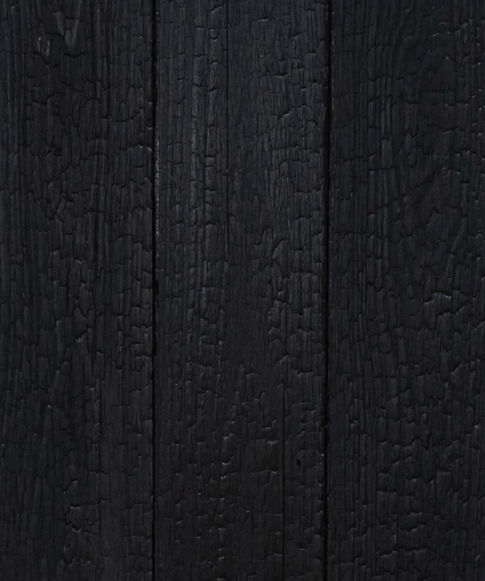 Shou sugi ban, burn wood, chared wood