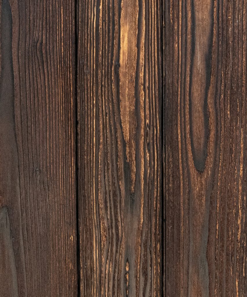 Shou sugi ban, burn wood, chared wood