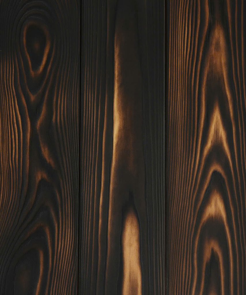 Shou sugi ban, burn wood, chared wood