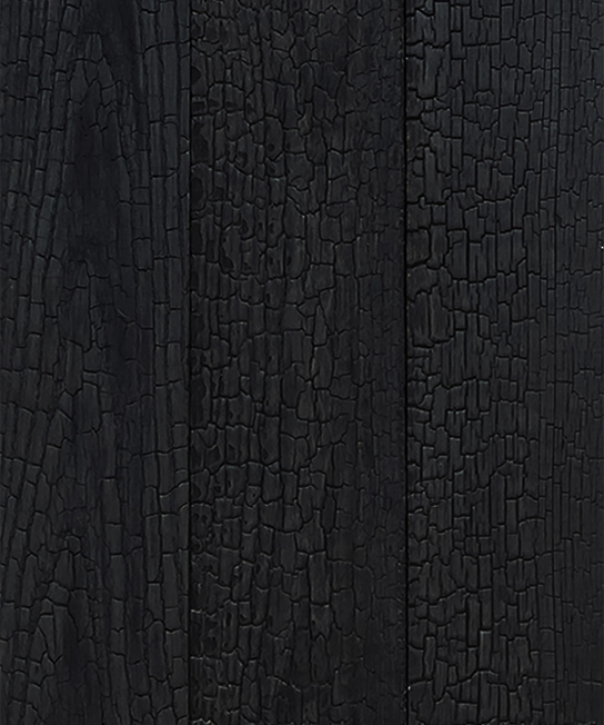 Shou sugi ban, burn wood, chared wood