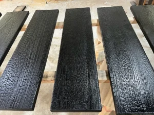 Bề mặt gỗ shou sugi ban